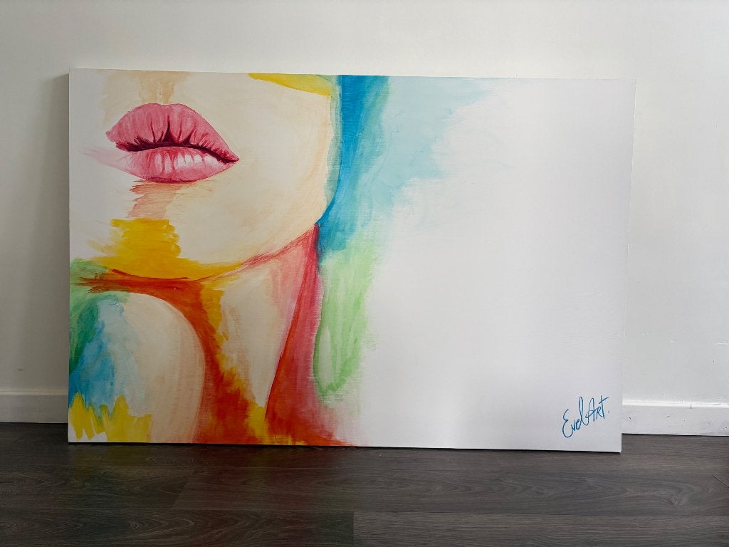 Schilderij EvelArt, Ophalen, Portret of Personen, Gesigneerd, Abstract