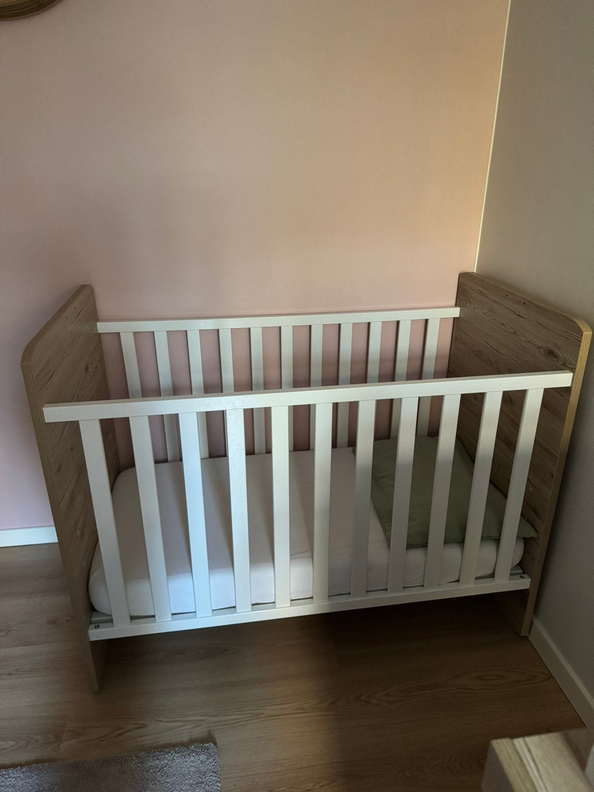 Lit barreau evolutif avec matelas en viscose bamboo, Enlèvement, Comme neuf