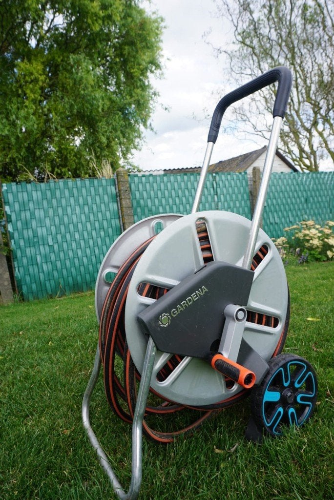 Gardena CleverRoll 50 m, Jardin & Terrasse, Enlèvement, Comme neuf, Dévidoir