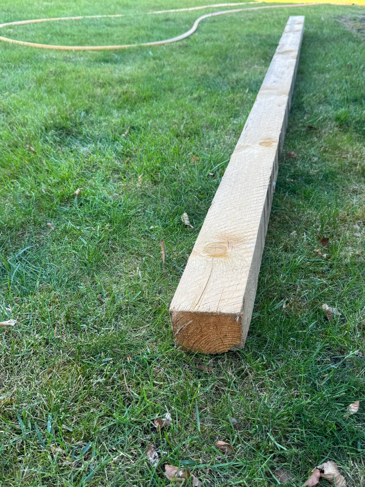 Poutres en bois robustes de 220 cm de long, 9,5 cm x 7,5 cm, Enlèvement, Comme neuf, Poutres