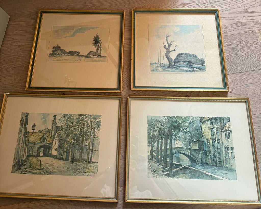 Mooie  labdelijke schetsen, Antiek en Kunst, Ophalen