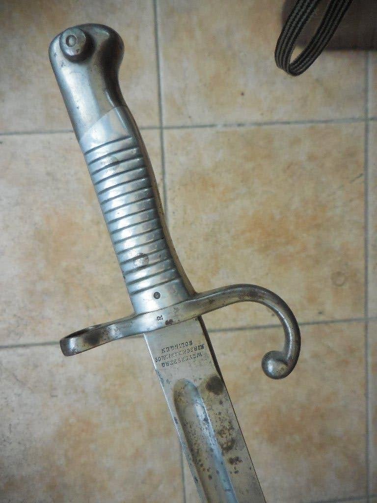 baïonnette pour Mauser argentin modèle 1871, Collections, Objets militaires | Général, Enlèvement ou Envoi
