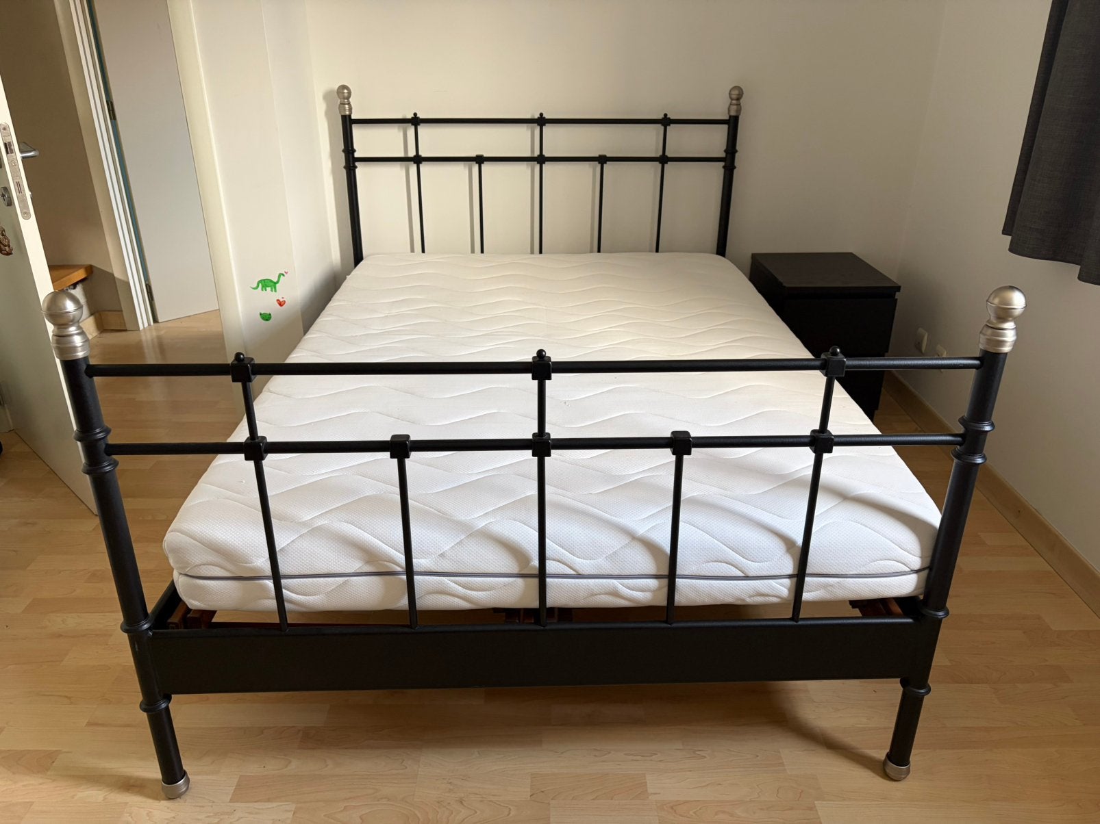 Bed + matras, 140 cm, Enlèvement, Utilisé, Deux personnes