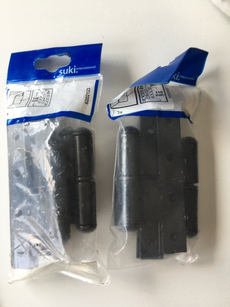 scharnieren zwart -2 stuks-nieuw-prijs PER Stuk, Doe-het-zelf en Bouw, Ophalen of Verzenden, Nieuw
