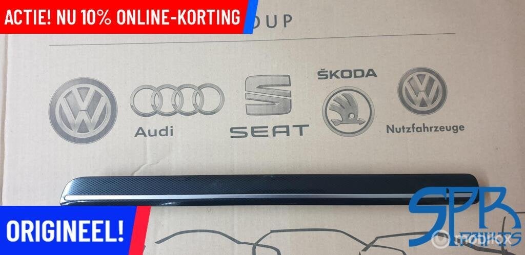 GOLF 7 R-LINE GTI GTD SIERLIJST TRIM DASHBOARD Zwart CHROME, Auto-onderdelen, Interieur en Bekleding, Gebruikt, Volkswagen, Ophalen of Verzenden