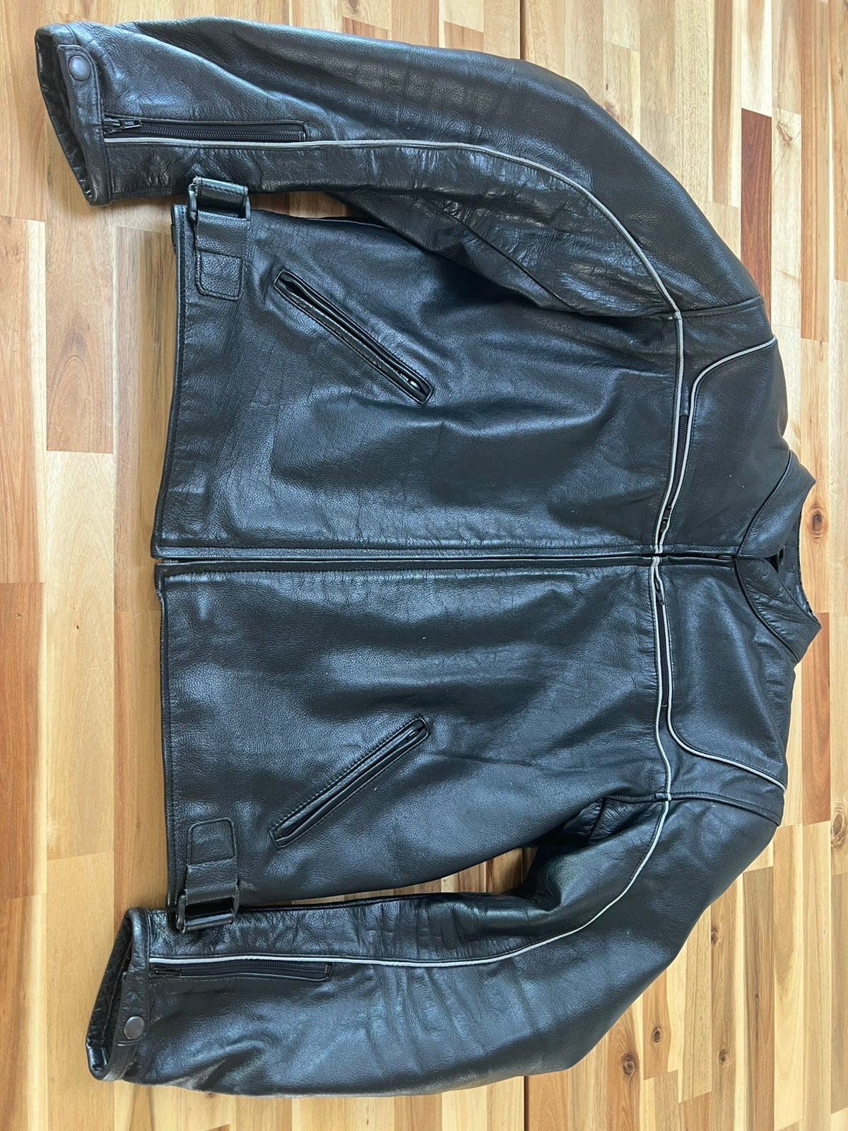 Vintage leren motorjas/broekset XL, Ophalen of Verzenden, Tweedehands, Heren, Overall