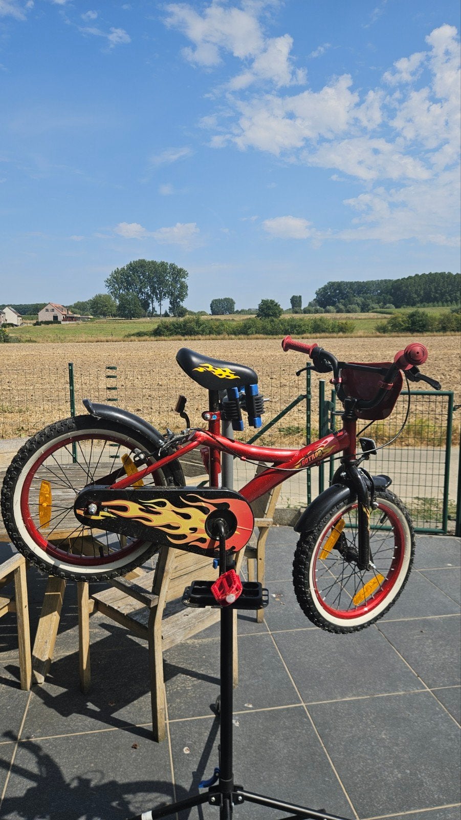 Kinderfiets 16inch, Ophalen