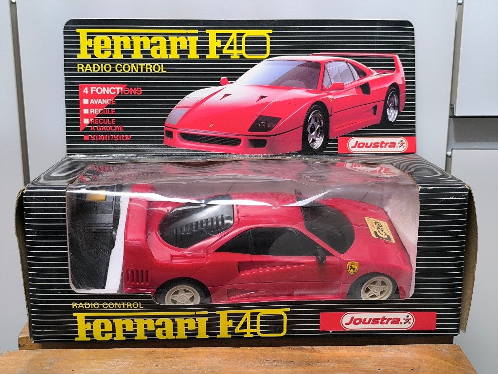 Vintage Joustra Ferrari F40 avec télécommande., Enlèvement ou Envoi, Comme neuf, Voitures