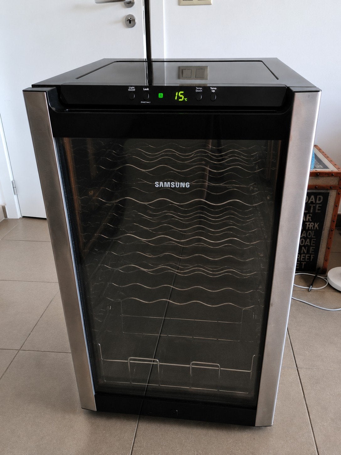 Cave à vin Samsung 33 bouteilles - Très bon état, Enlèvement