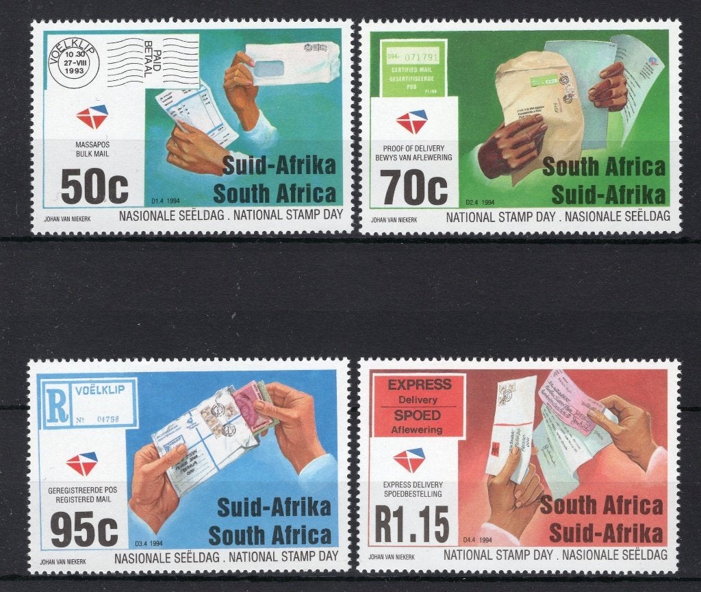 AFRIQUE DU SUD Yt. 857/860 MNH 1994, Envoi, Afrique du Sud, Non oblitéré