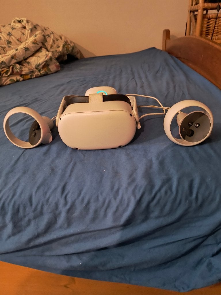 VR bril oculus Quest 2, Consoles de jeu & Jeux vidéo, Virtual Reality, Comme neuf, PC, Lunettes VR, Enlèvement