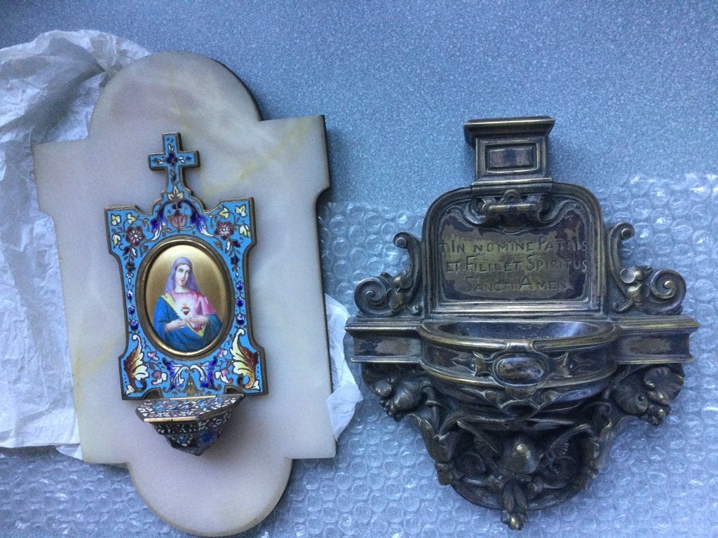 Oude wijwatervaatjes, Ophalen of Verzenden