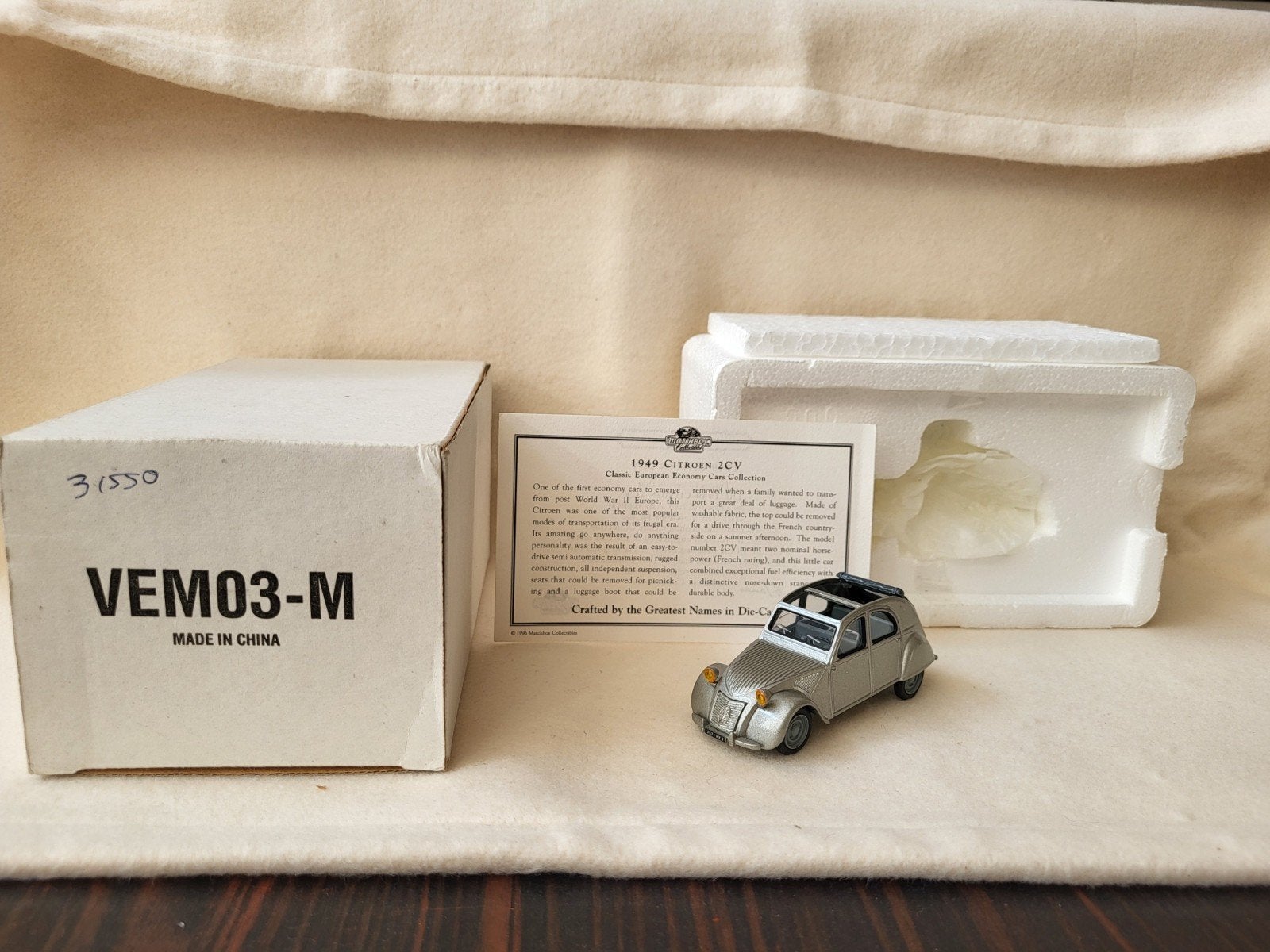 Dinky Matchbox VEM03-M 1949 Citroën 2CV, Ophalen of Verzenden, Matchbox