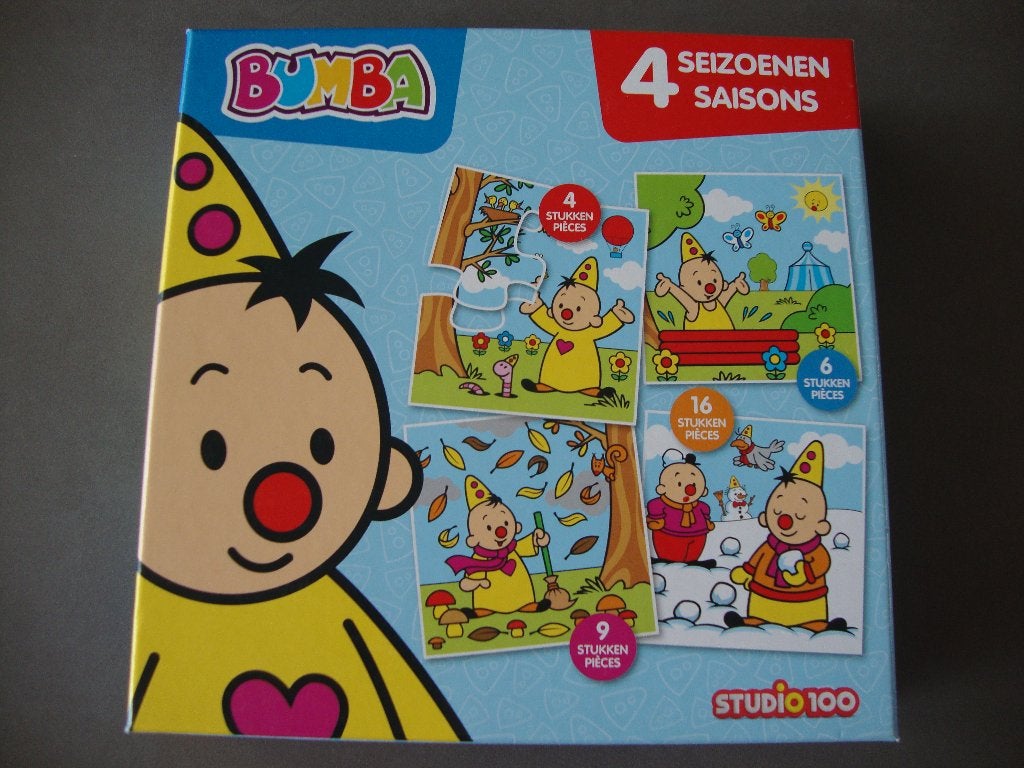 Bumba puzzel 4 seizoenen, Ophalen, Minder dan 10 stukjes, Zo goed als nieuw, 2 tot 4 jaar