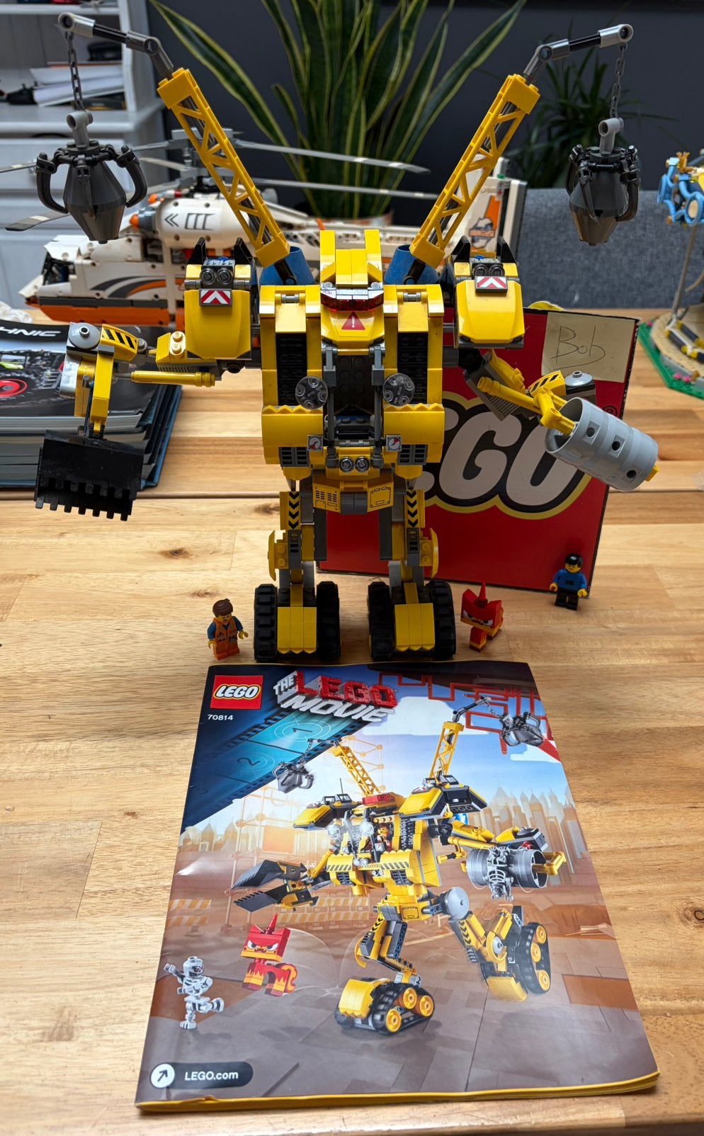 Lego The LEGO Movie 70814 Emmet's Construct - o - Mech, Overige thema's, Lego, Ophalen of Verzenden, Zo goed als nieuw