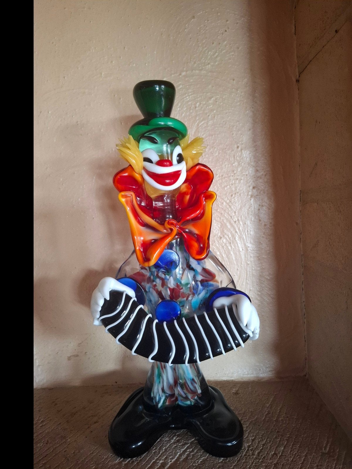 Grote murano clown (mondgeblazen glas) 29cm, Antiek en Kunst, Ophalen