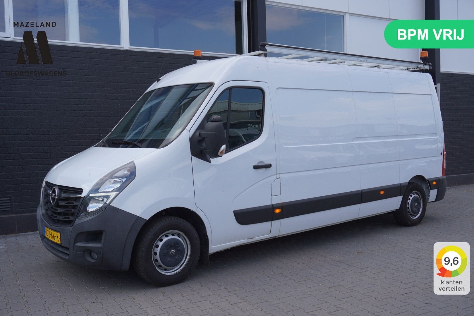 Opel Movano 2.3 Turbo L3H2 150PK EURO 6 - Airco - Navi - Cru, Wit, Bedrijf, Onderhoudsboekje, Te koop