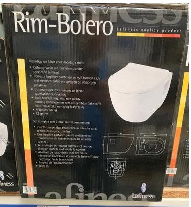 Hang toilet Rim bolero, Ophalen, Nieuw, Steen, Toilet