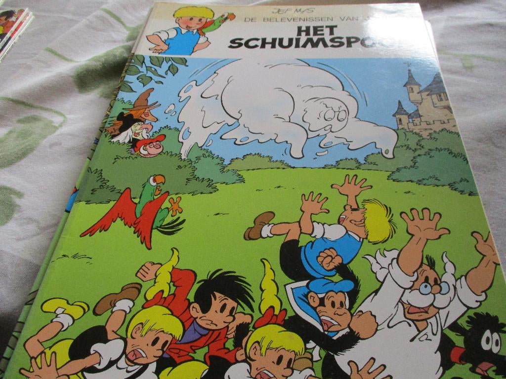 Jommeke witte cover strips deel 4, Boeken, Meerdere stripboeken, Ophalen of Verzenden, Gelezen, Jef Nys.