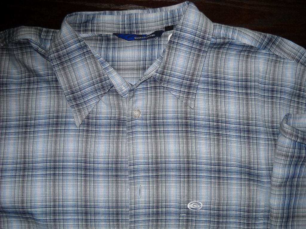 Geruit hemd, Kleding | Heren, Overhemden, Quiksilver, Blauw, Ophalen of Verzenden, Halswijdte 41/42 (L)