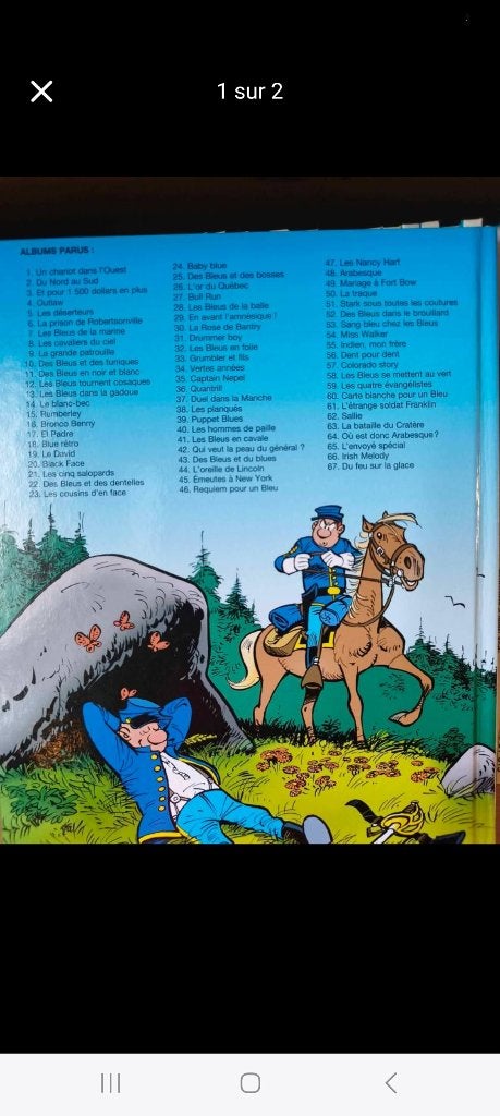Bd tuniques bleues 1 à 67, Collections, Enlèvement, Coupure(s)