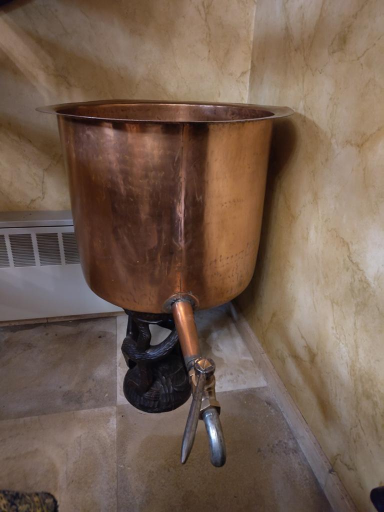 Grote antieke koperen ketel, Antiek en Kunst, Antiek | Brons en Koper, Ophalen