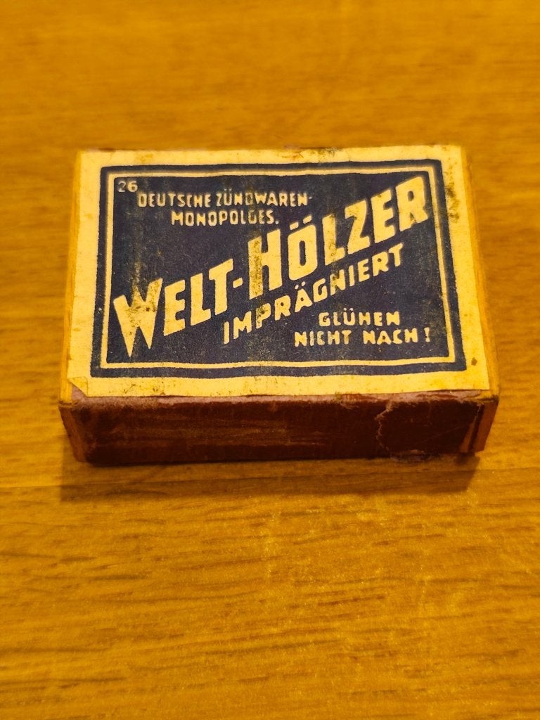 WW2 boîte d allumettes allemande pleine, Collections, Enlèvement ou Envoi, Armée de terre, Autres types