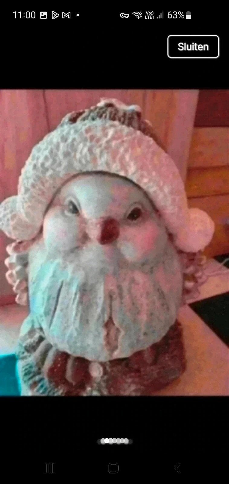 nieuwe grote kerstvogel op stam, Ophalen of Verzenden, Nieuw