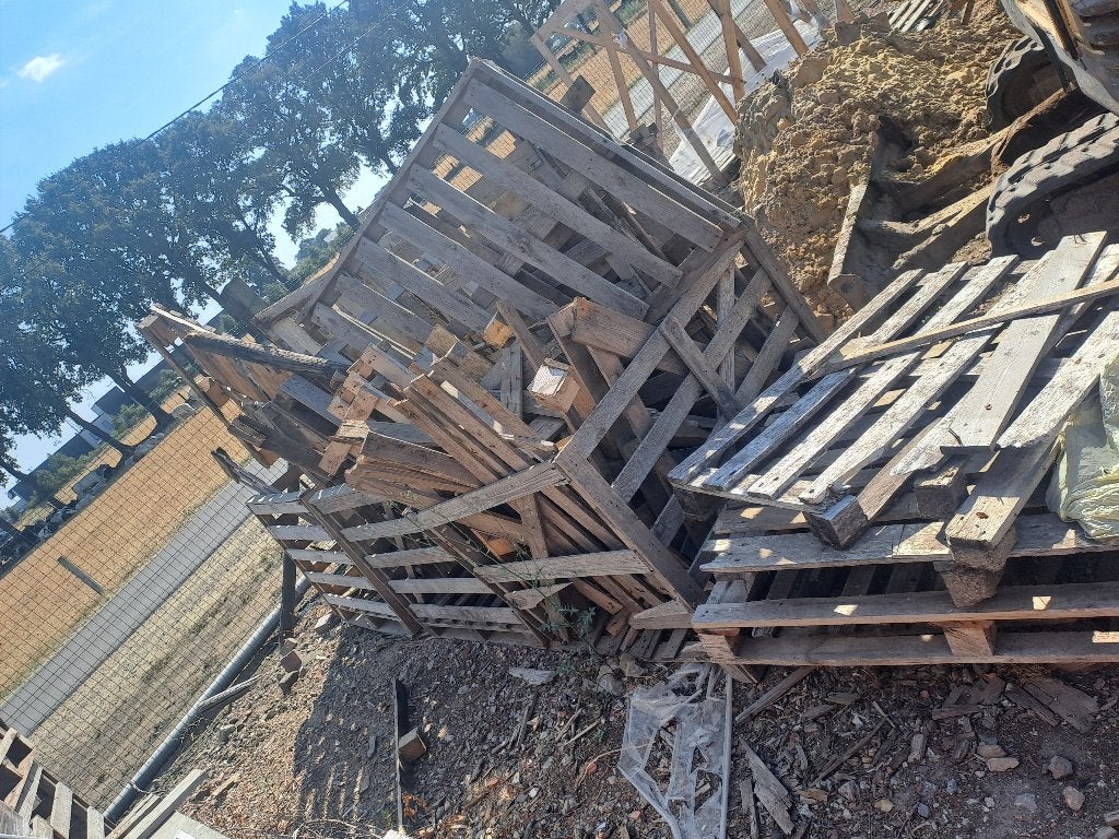 Gratis hout, Ophalen