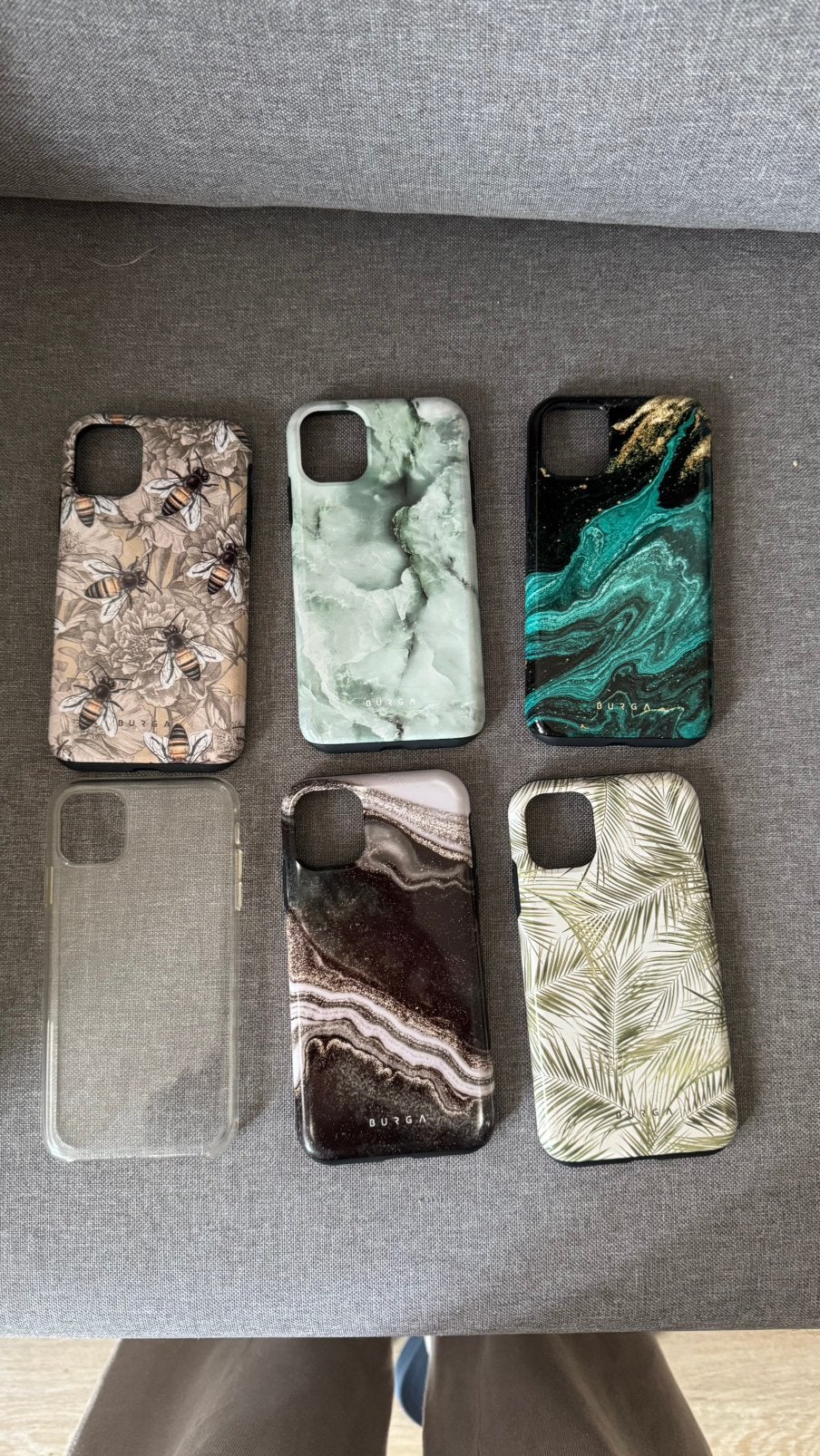 6 iPhone 11 hoesjes waaronder 5 BURGA hoesjes, IPhone 11, Enlèvement ou Envoi, Comme neuf, Burga
