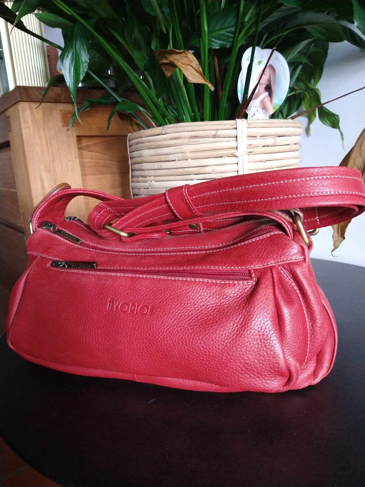 Avorio Italy lederen schoudertas/ crossbag, Handtassen en Accessoires, Tassen | Schoudertassen, Ophalen