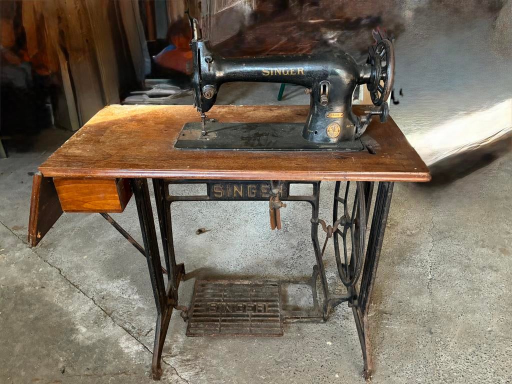 Antieke naaimachine singer, Antiek en Kunst, Ophalen
