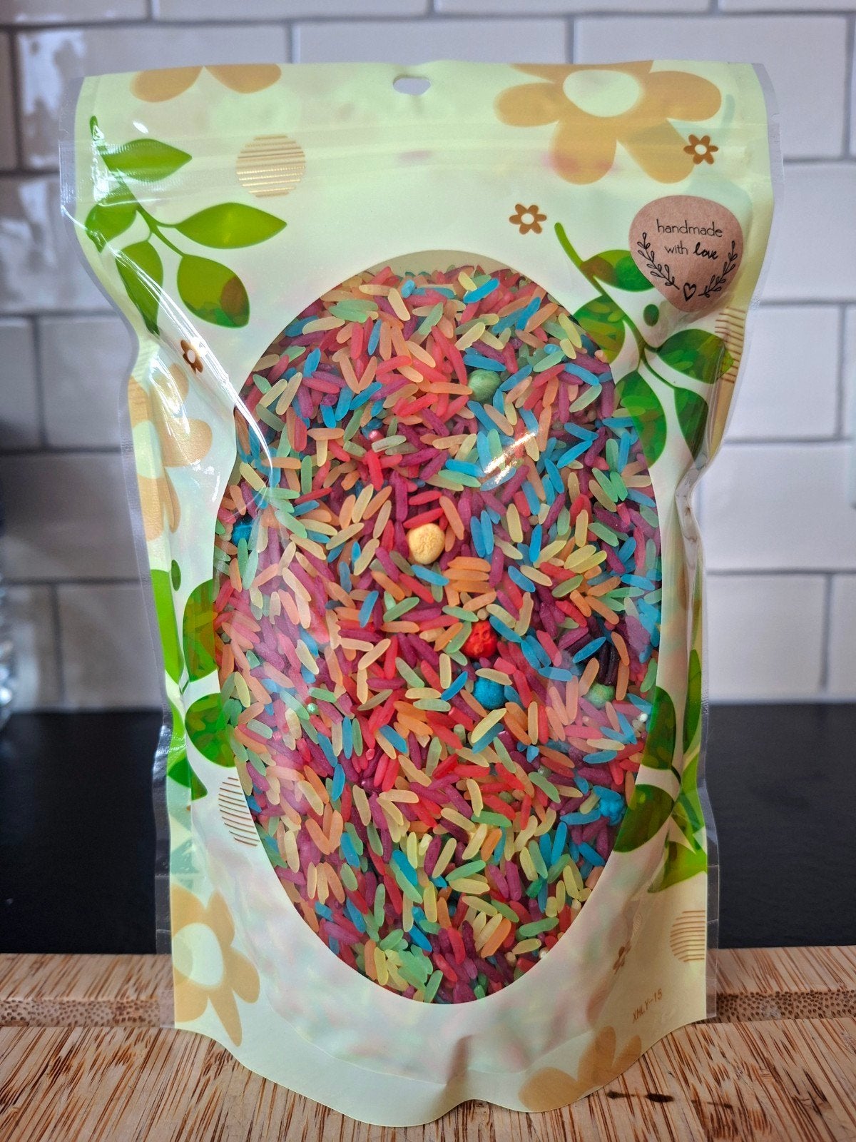 500g speelrijst regenboog, Kinderen en Baby's, Ophalen of Verzenden, Nieuw, Ontdekken