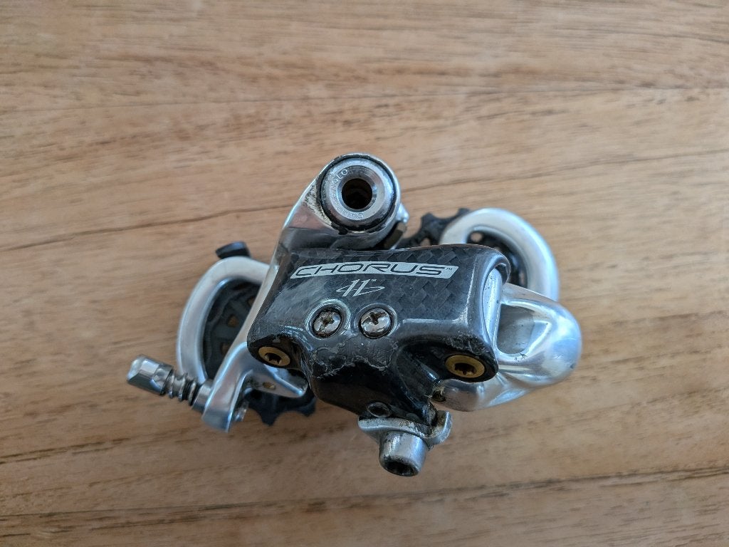 Campagnolo chorus achterderailleur 55mm 11speed, Gebruikt, Ophalen of Verzenden, Racefiets, Carbon