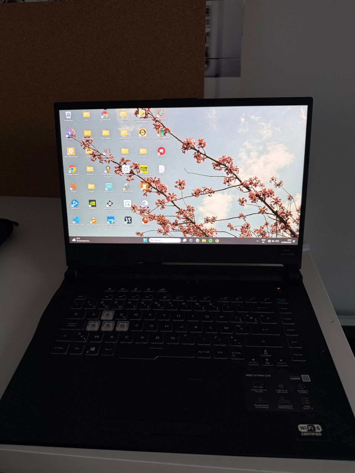Asus ROG Strix G15 laptop - RTX 2060 - 16 GB RAM + 6GB VRAM, Computers en Software, Ophalen, Met videokaart, 2 tot 3 Ghz, 15 inch