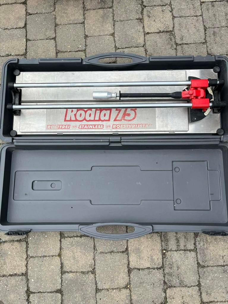 Tegelsnijder Rodia 75, Doe-het-zelf en Bouw, Gereedschap | Slijpmachines, Ophalen of Verzenden, Zo goed als nieuw