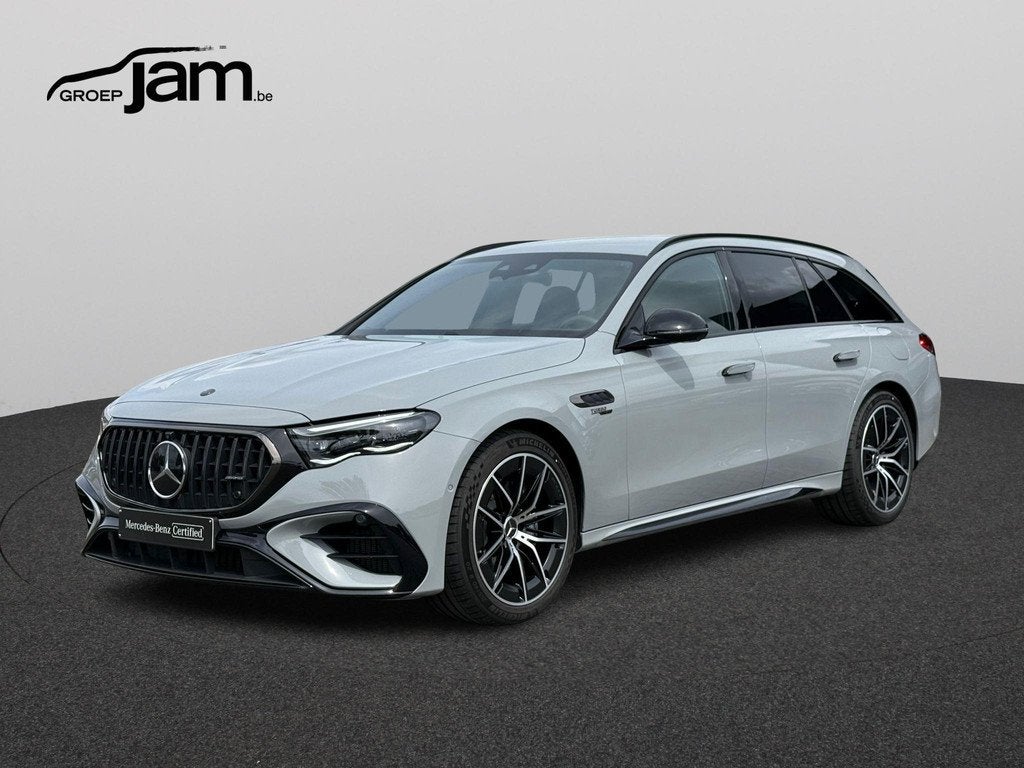 Mercedes-Benz E 53 AMG HYBRID 4MATIC+ T Aut., Auto's, Mercedes-Benz, Automaat, Stof, Gebruikt, Zwart