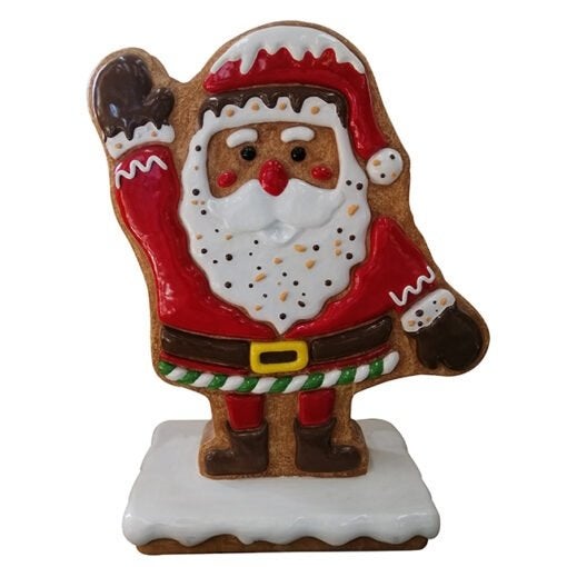 Pain d'épice du Père Noël avec socle — Père Noël 122 cm