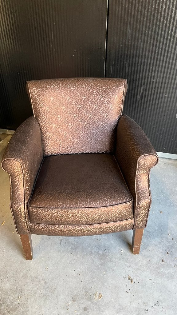 Fauteuil met leuningen paars met motief - 10 stuks, Huis en Inrichting, Fauteuils, Ophalen, 75 tot 100 cm, 50 tot 75 cm, Stof
