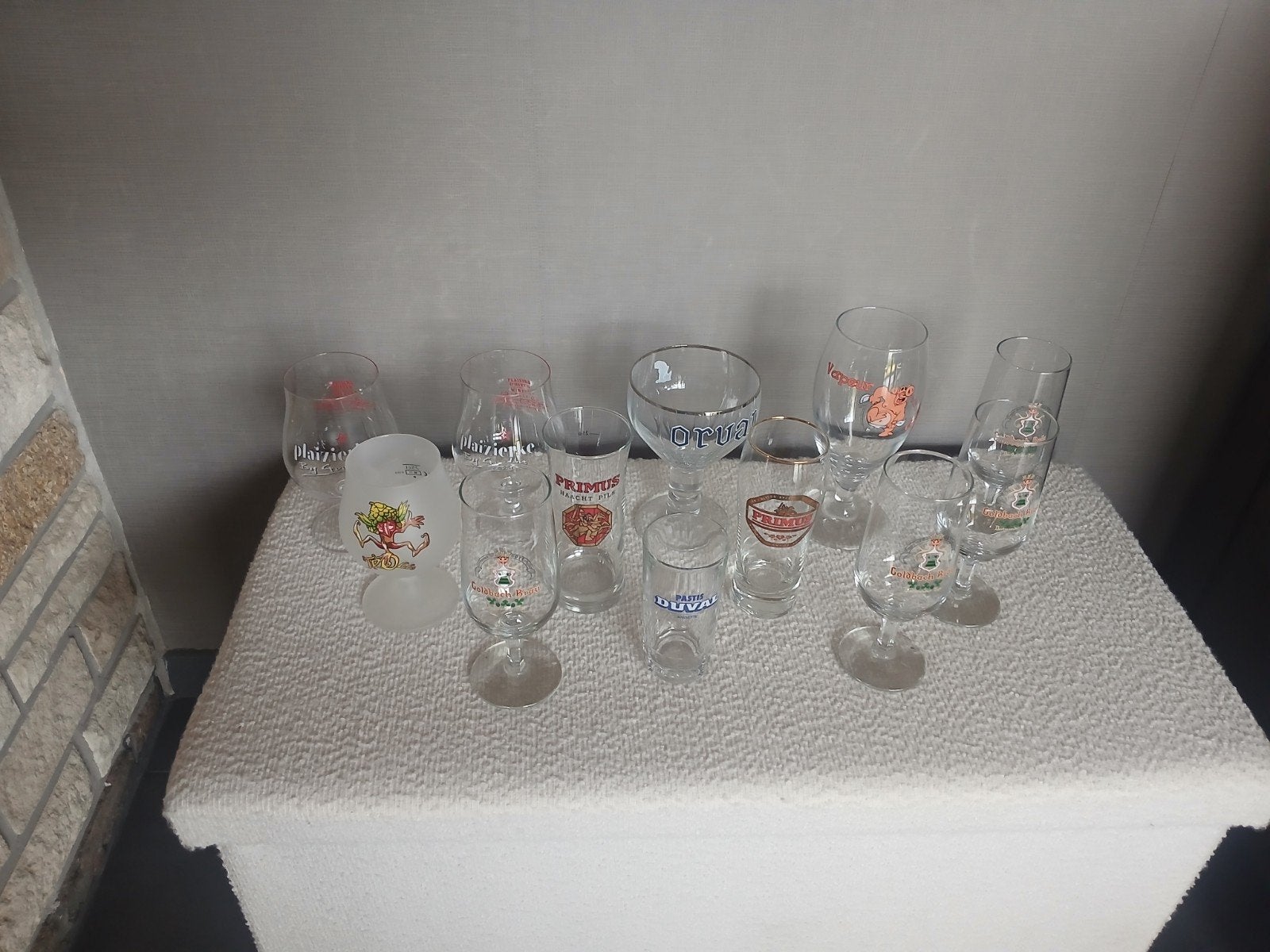 Lot de 12 verres a biere, Collections, Enlèvement ou Envoi