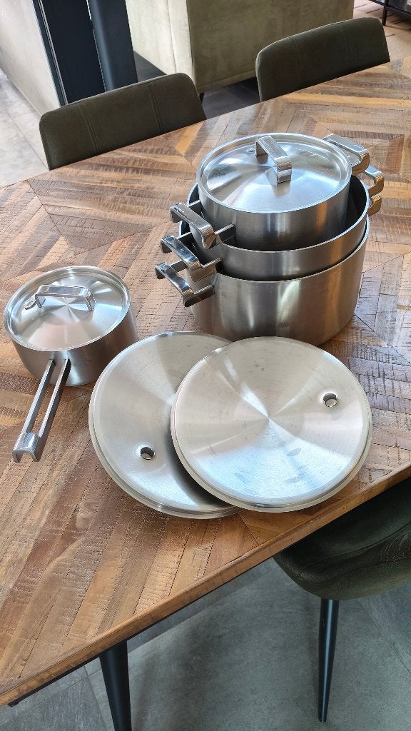 Pannenset Berghoff, Inox, Comme neuf, Enlèvement, Autres marques