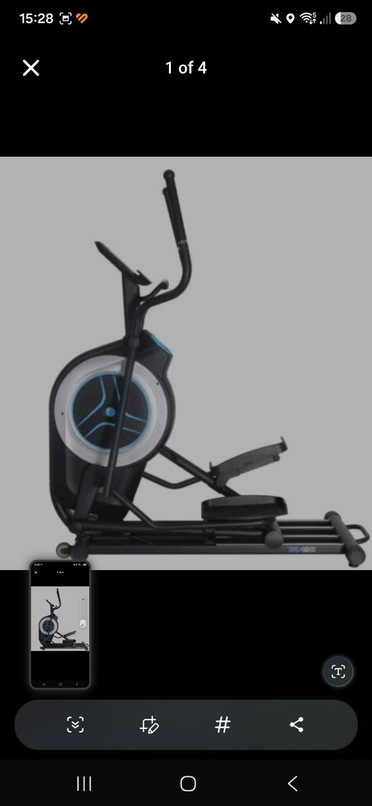 Crosstrainer XC-190 DKN, Sports & Fitness, Appareils de fitness, Enlèvement, Vélo elliptique