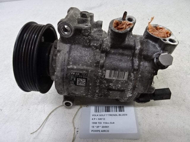 COMPRESSEUR CLIMATISATION Golf VII (AUA) (5Q0820803F), Utilisé, Volkswagen