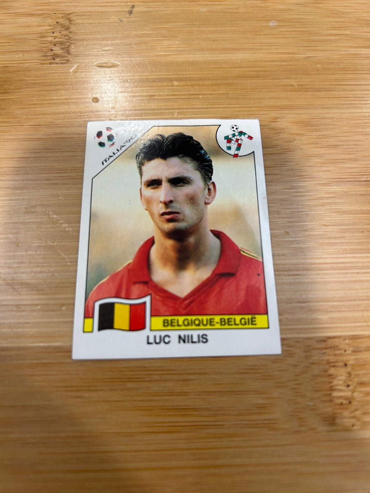 Panini WK 90 Nilis, Verzamelen, Ophalen of Verzenden, Zo goed als nieuw, Poster, Plaatje of Sticker