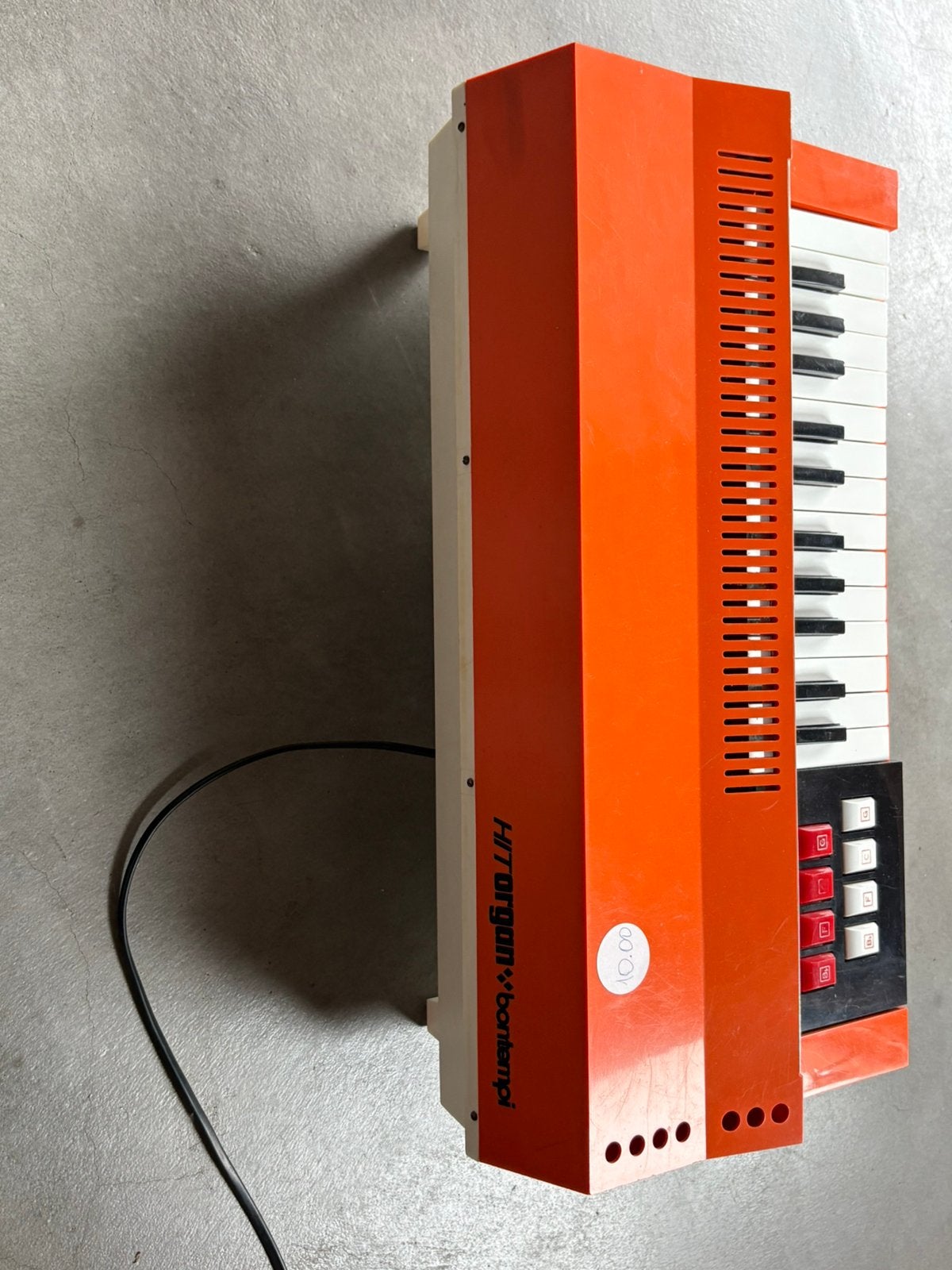 Vintage Bontempi Hit Organ: Oranje Retro Keyboard, Ophalen, Gebruikt