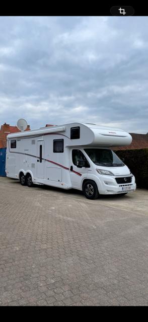 Mobilhome Dethleffs Trend A7877-2, Caravans en Kamperen, Mobilhomes, Automaat, Alkoof, Ringverwarming, Fiat