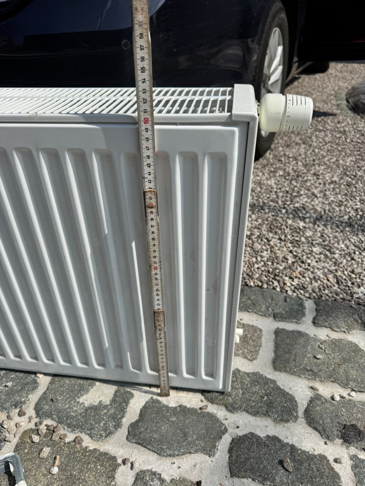 Witte radiator 100x50x15 cm- 2 stuks, Ophalen, Zo goed als nieuw, Radiator