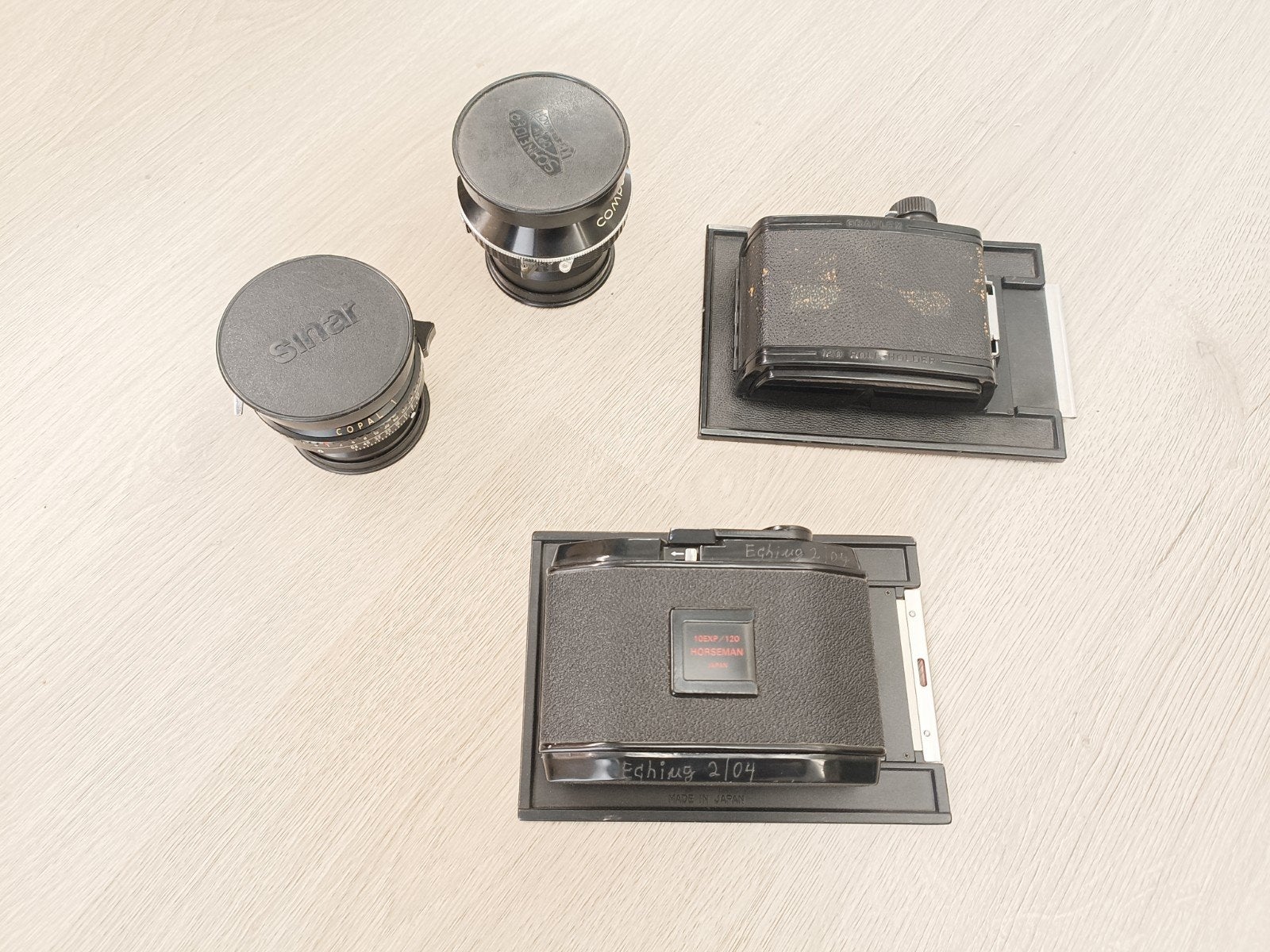 4x5" rolfilm houders Graflex & Horseman, Audio, Tv en Foto, Fotocamera's Analoog, Ophalen