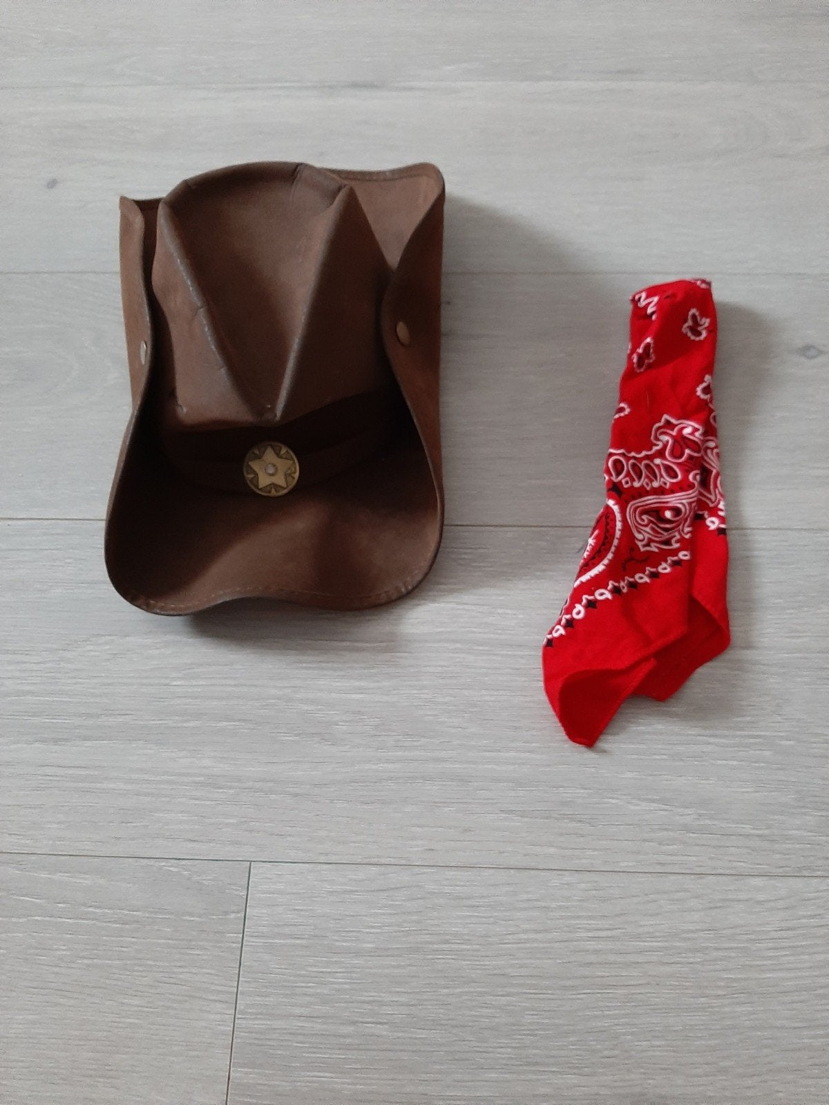Chapeau de cowboy en cuir, Enlèvement ou Envoi