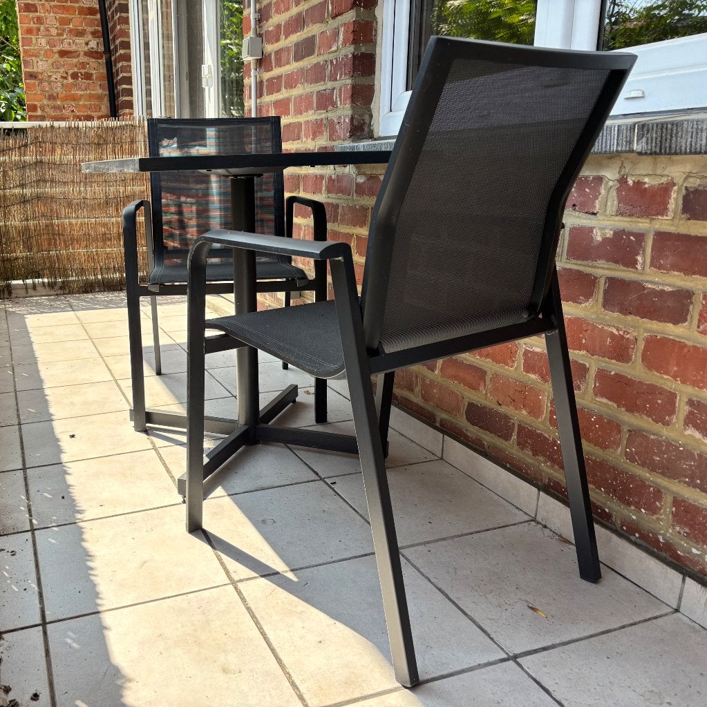 Tuinmeubilair, Tuin en Terras, Tuinsets en Loungesets, Aluminium, Zo goed als nieuw, Loungeset, Eettafel